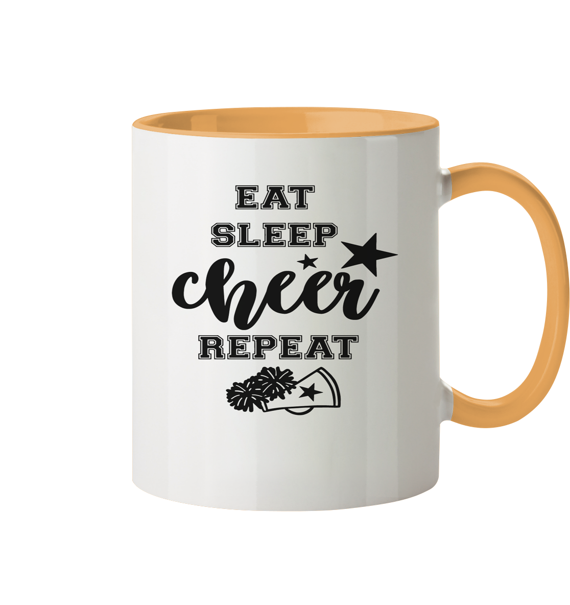 Eat Sleep Cheer Repeat - Tasse zweifarbig