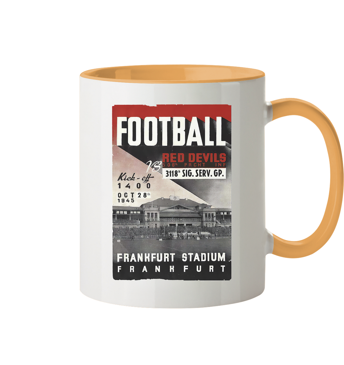 Frankfurt Football 1945 - Tasse zweifarbig