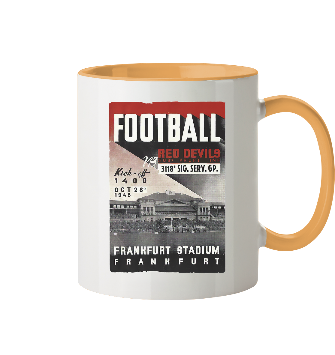 Frankfurt Football 1945 - Tasse zweifarbig