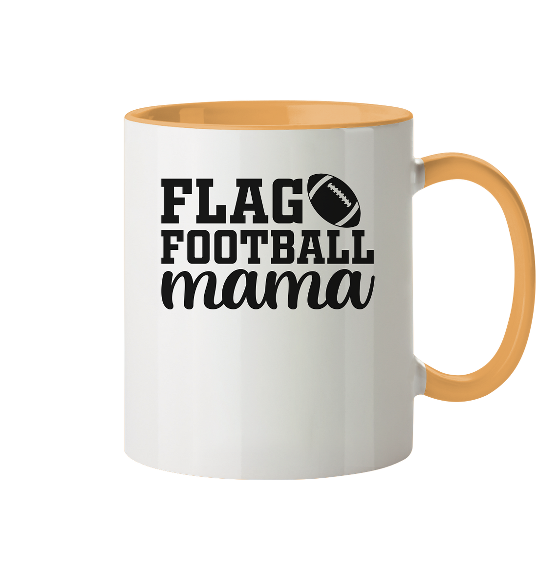Flag Football Mom - Two-Tone Mug