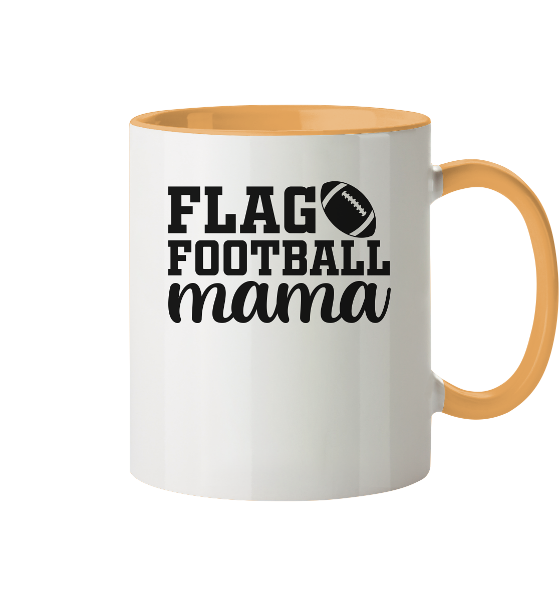 Flag Football Mom - Two-Tone Mug