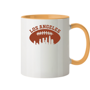 Los Angeles Football Silhouette - Tasse zweifarbig