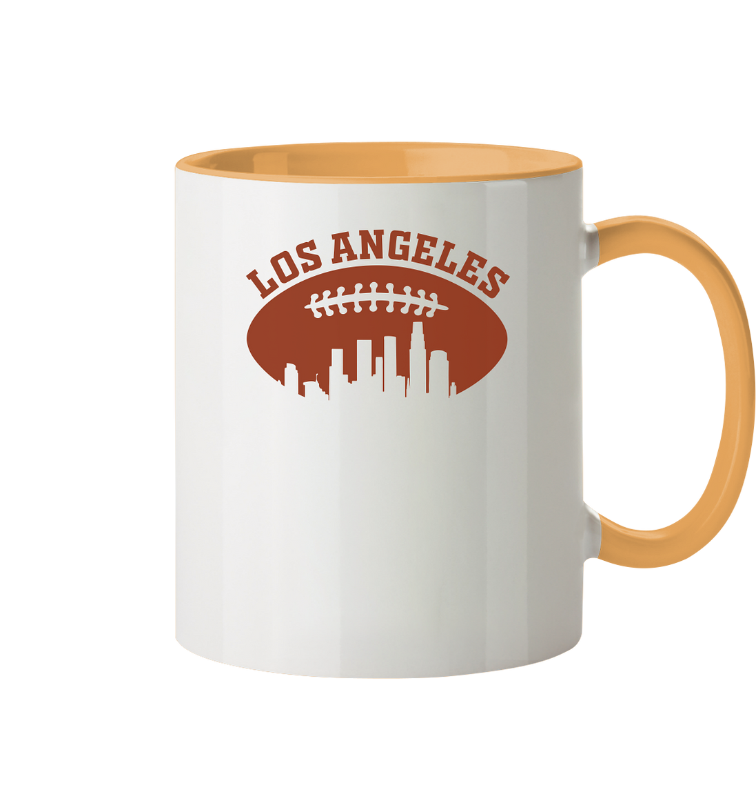 Los Angeles Football Silhouette - Tasse zweifarbig