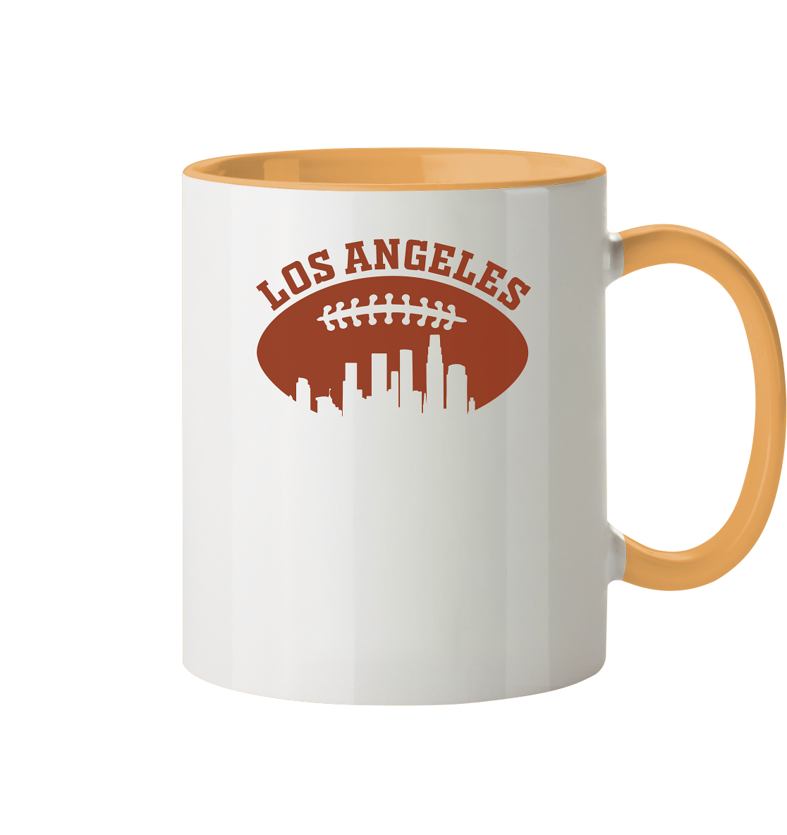 Los Angeles Football Silhouette - Tasse zweifarbig