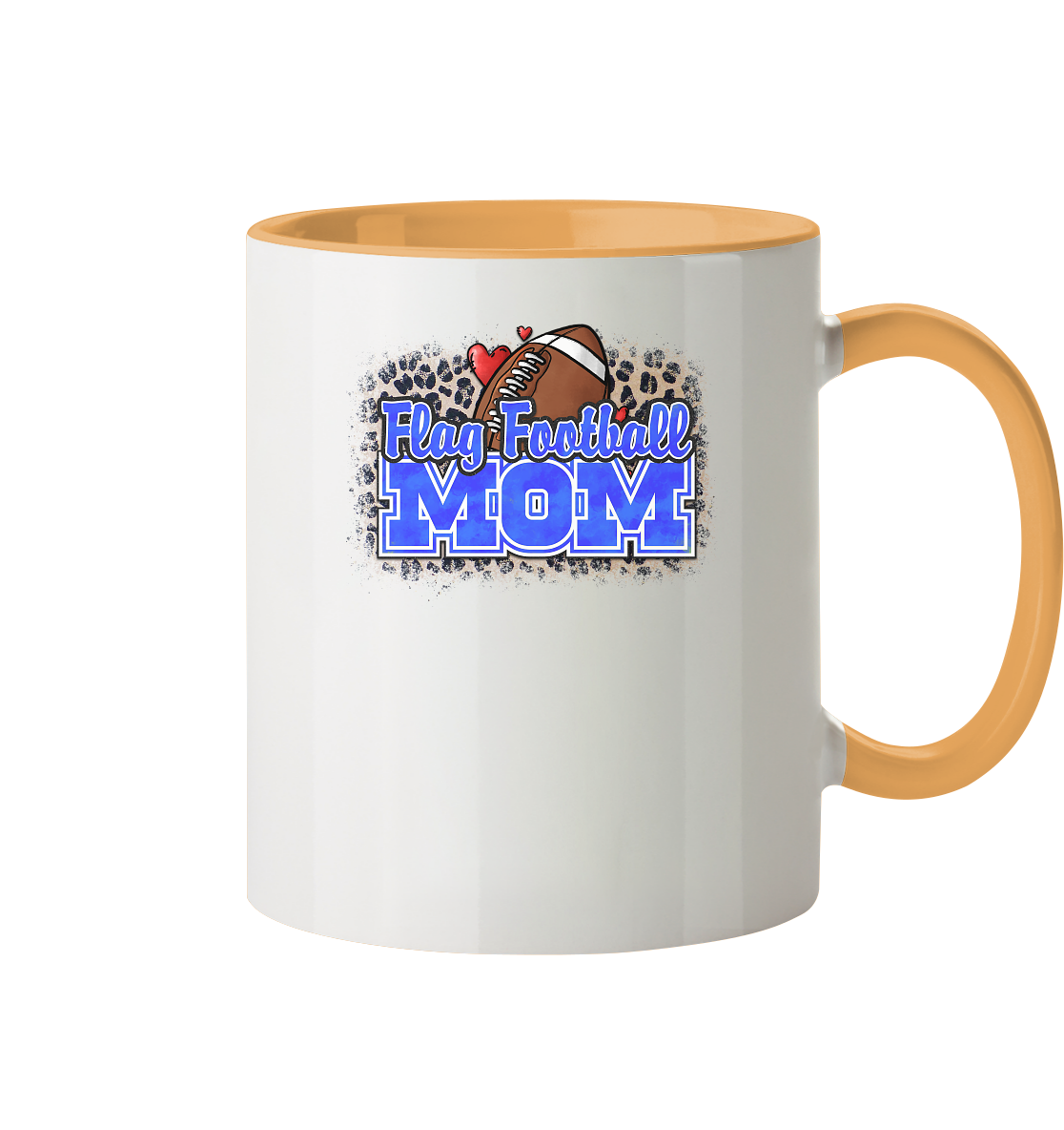 Flag Football Mom - Two-Tone Mug