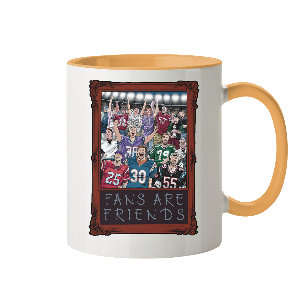 Fans are Friends  - Tasse zweifarbig