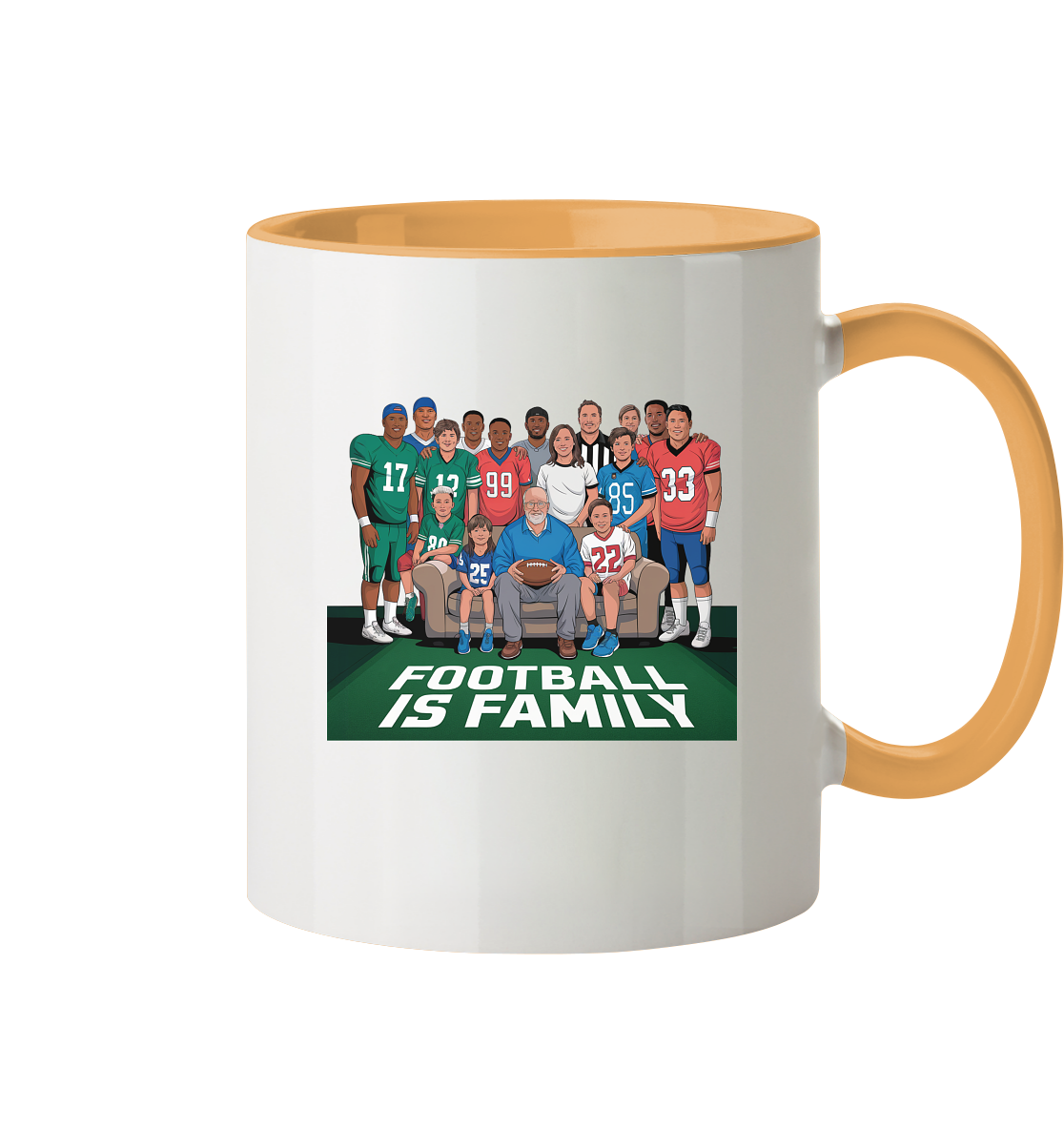 Football is Family - Two-Tone Mug