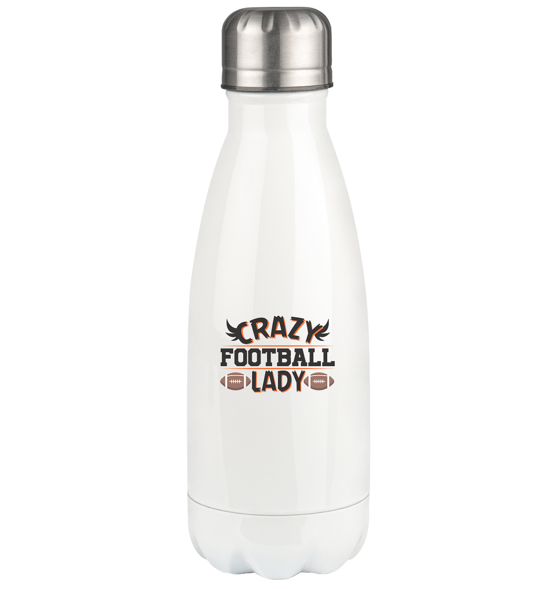 Crazy Football Lady - Thermoflasche 350ml