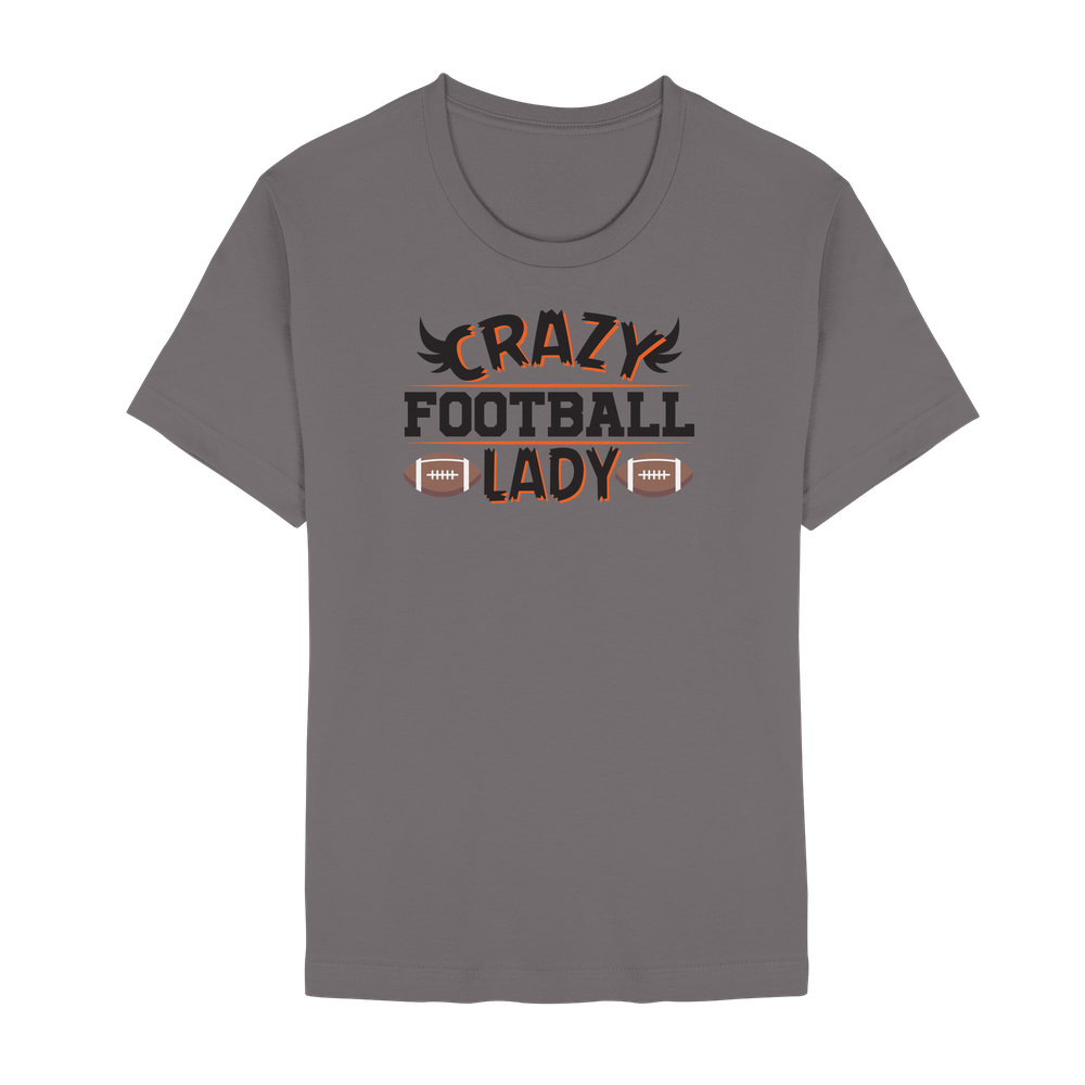 Crazy Football Lady - Unisex Essential Premium T-Shirt