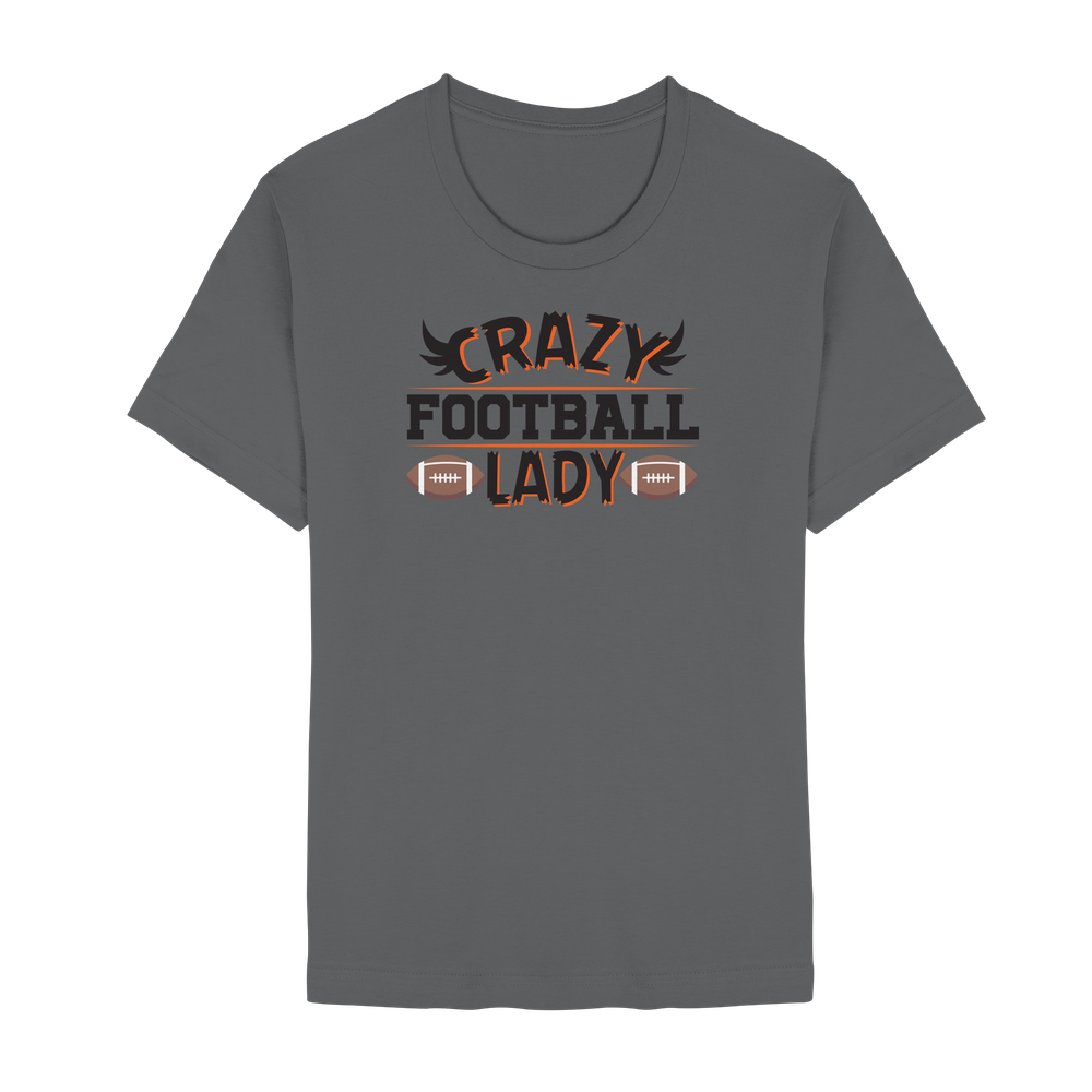 Crazy Football Lady - Unisex Essential Premium T-Shirt