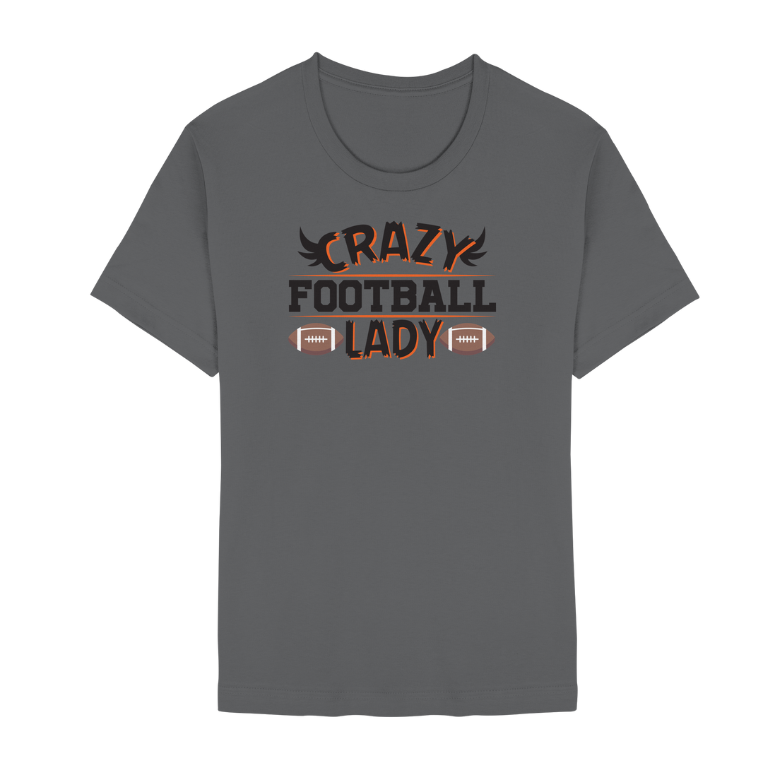 Crazy Football Lady - Unisex Essential Premium T-Shirt