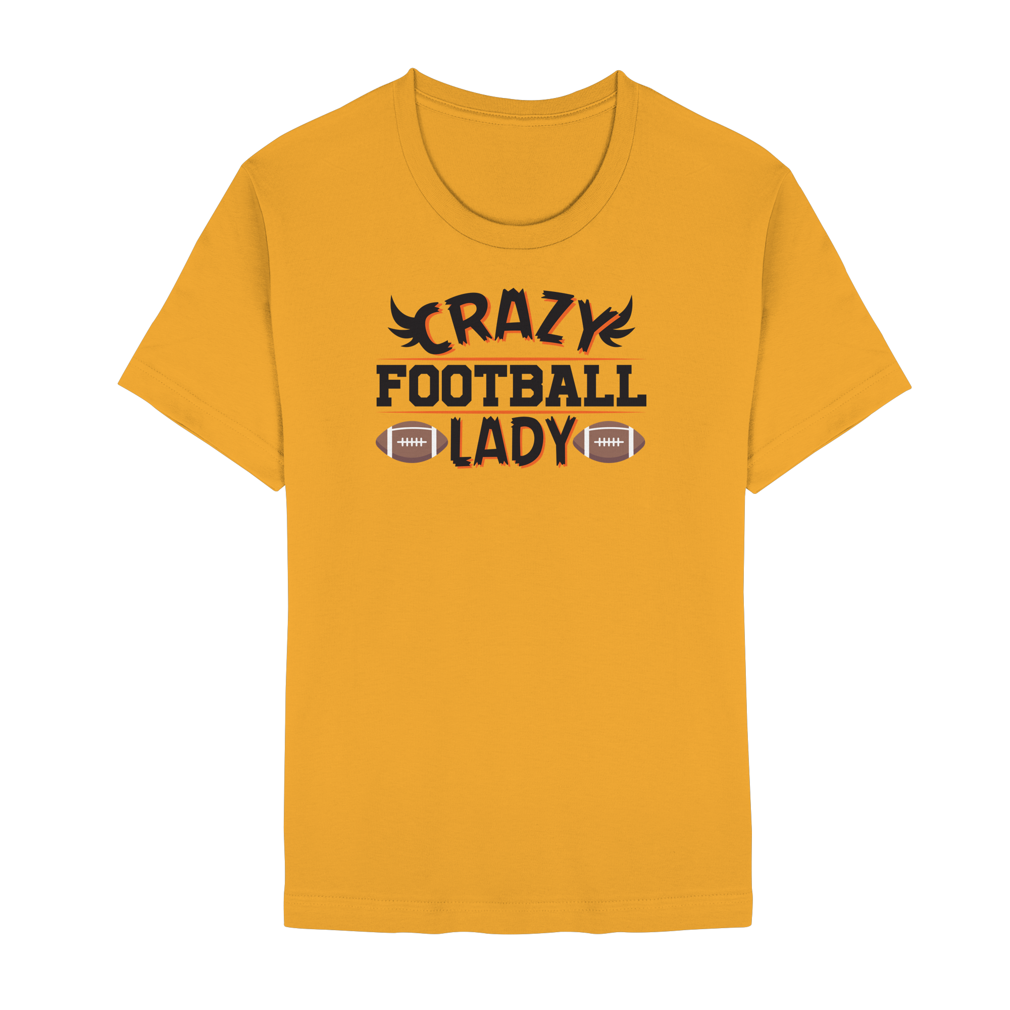 Crazy Football Lady - Unisex Essential Premium T-Shirt