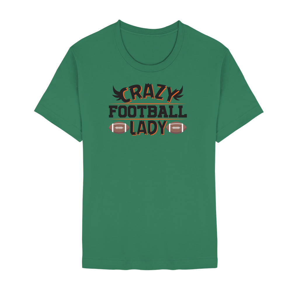 Crazy Football Lady - Unisex Essential Premium T-Shirt