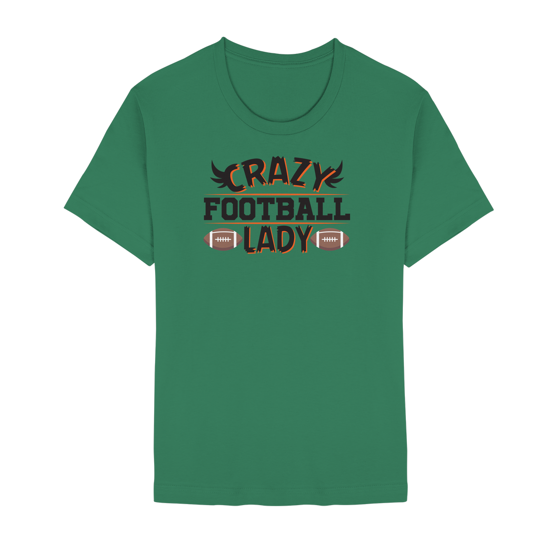Crazy Football Lady - Unisex Essential Premium T-Shirt
