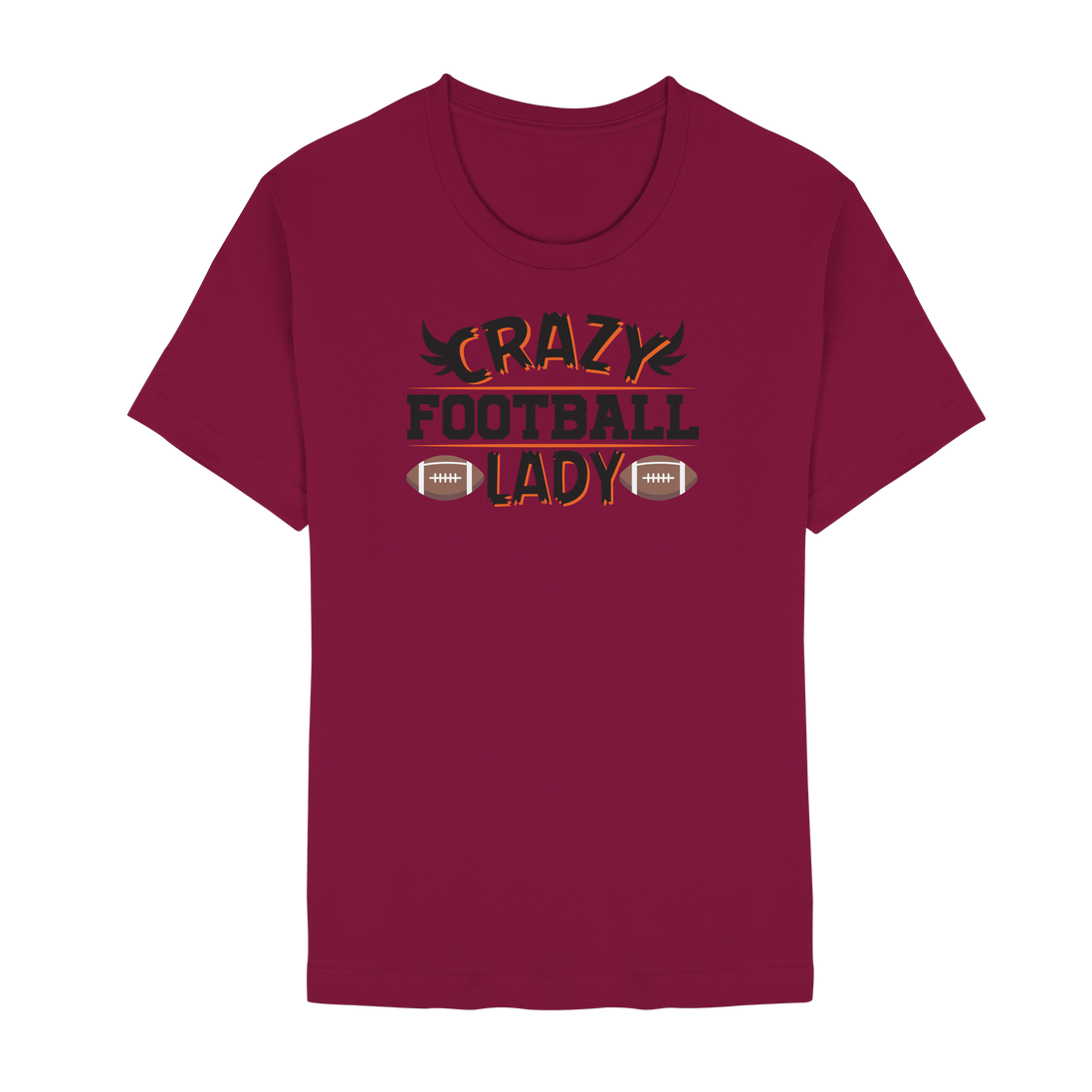 Crazy Football Lady - Unisex Essential Premium T-Shirt