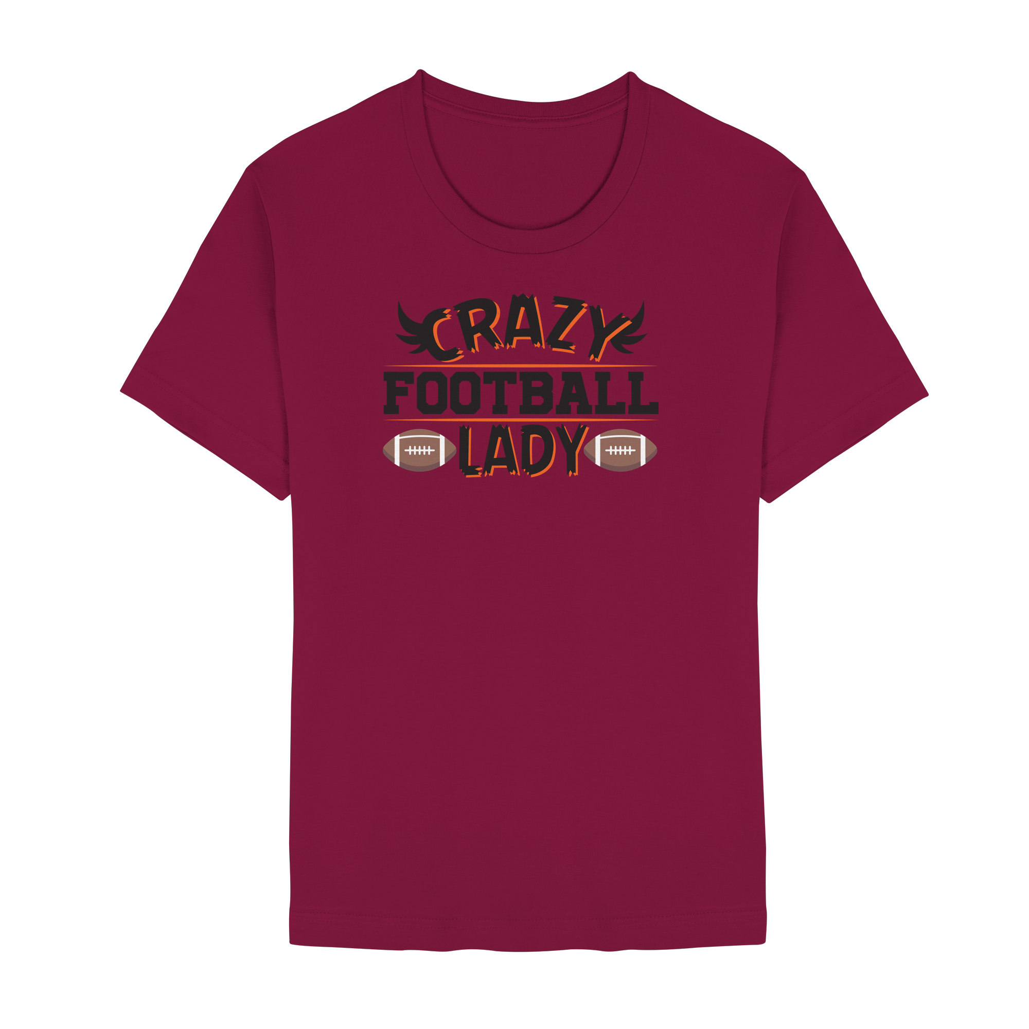 Crazy Football Lady - Unisex Essential Premium T-Shirt