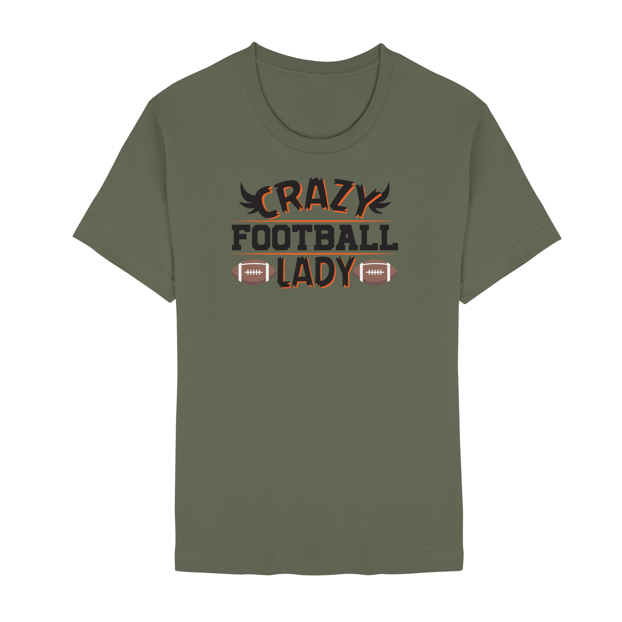 Crazy Football Lady - Unisex Essential Premium T-Shirt