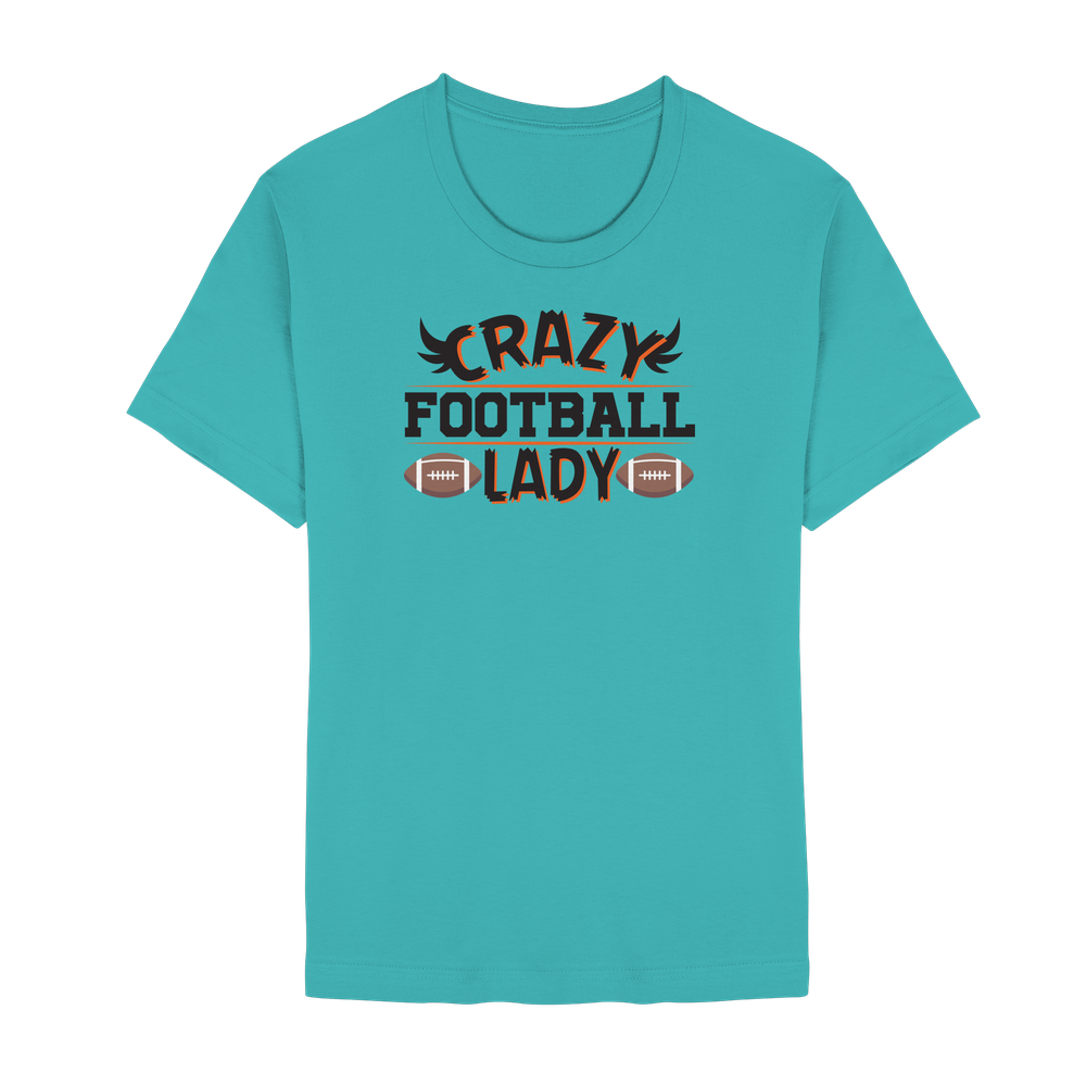 Crazy Football Lady - Unisex Essential Premium T-Shirt