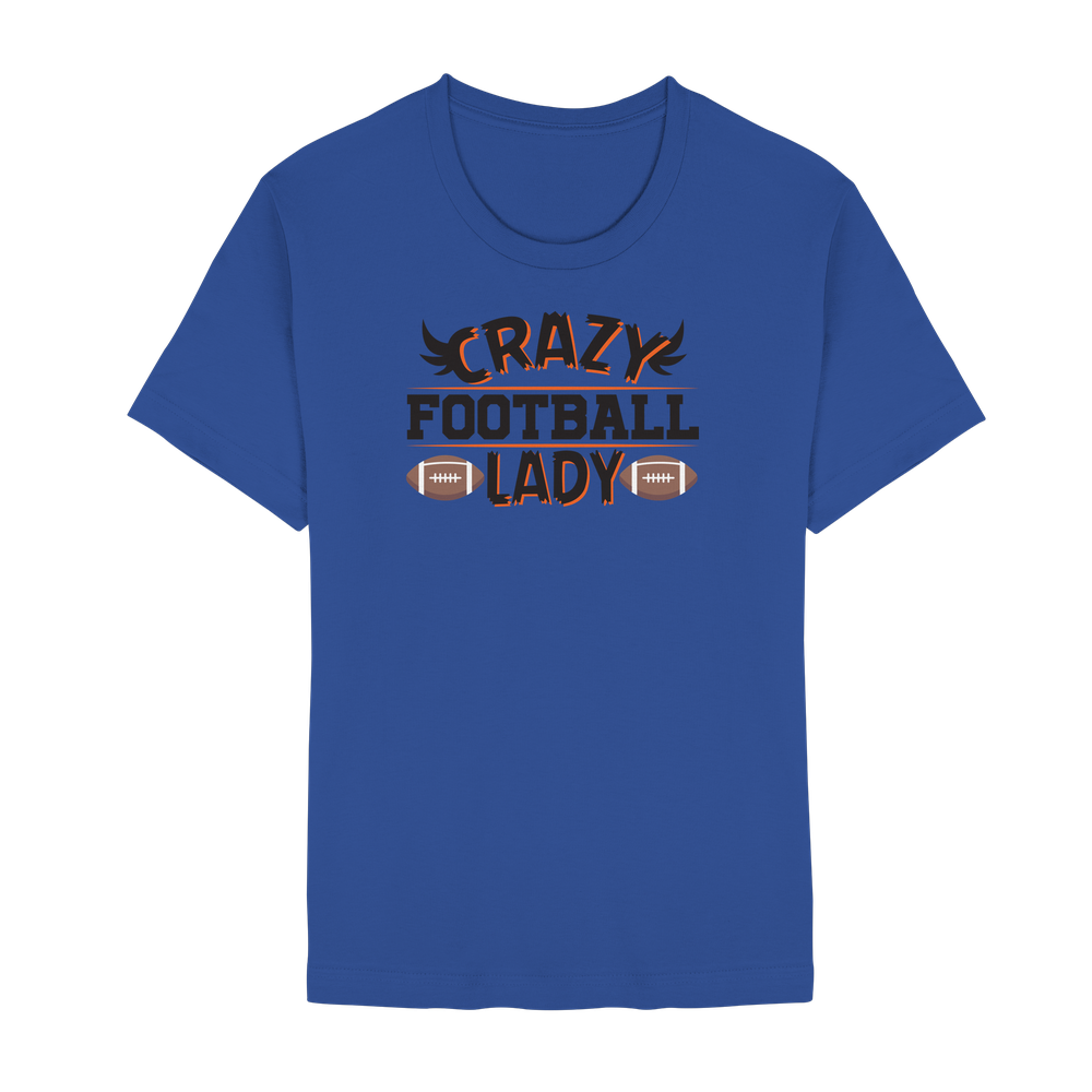 Crazy Football Lady - Unisex Essential Premium T-Shirt