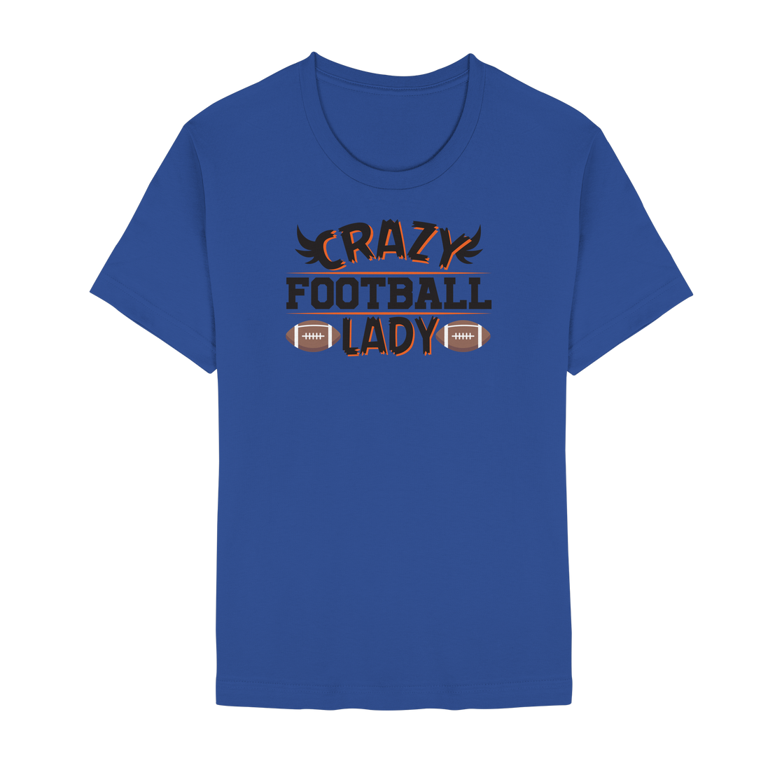 Crazy Football Lady - Unisex Essential Premium T-Shirt