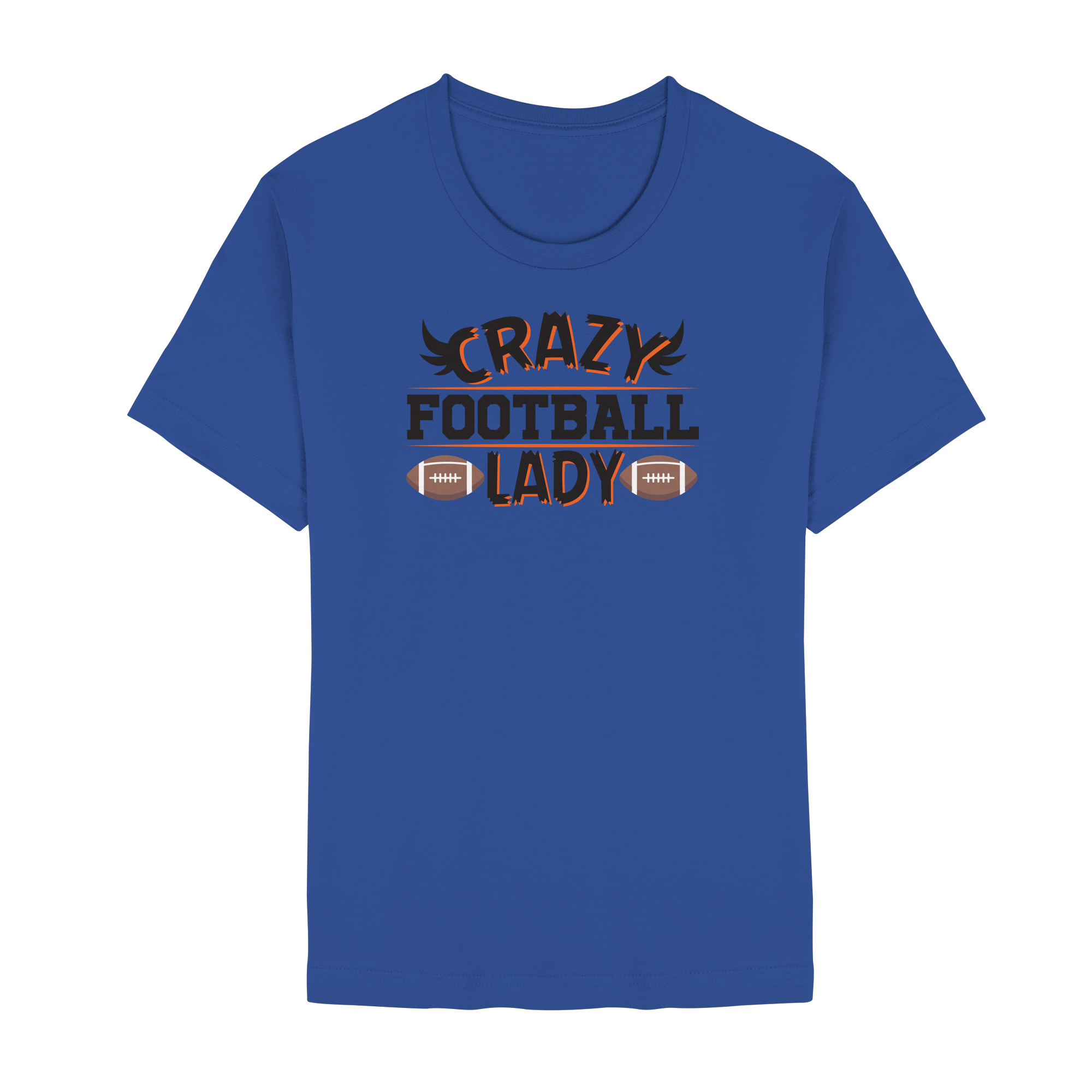Crazy Football Lady - Unisex Essential Premium T-Shirt