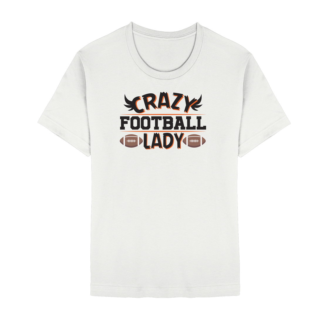 Crazy Football Lady - Unisex Essential Premium T-Shirt