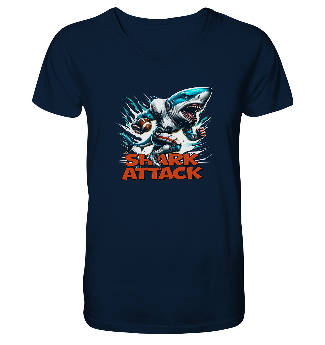 Shark Attack - V-Neck Shirt