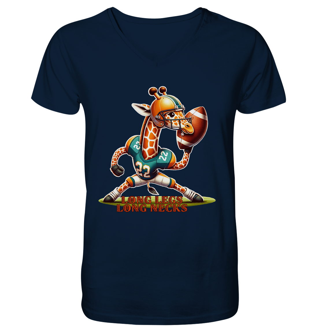 Giraffe - V-Neck Shirt