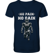 No Pain No Gain Metal  - V-Neck Shirt