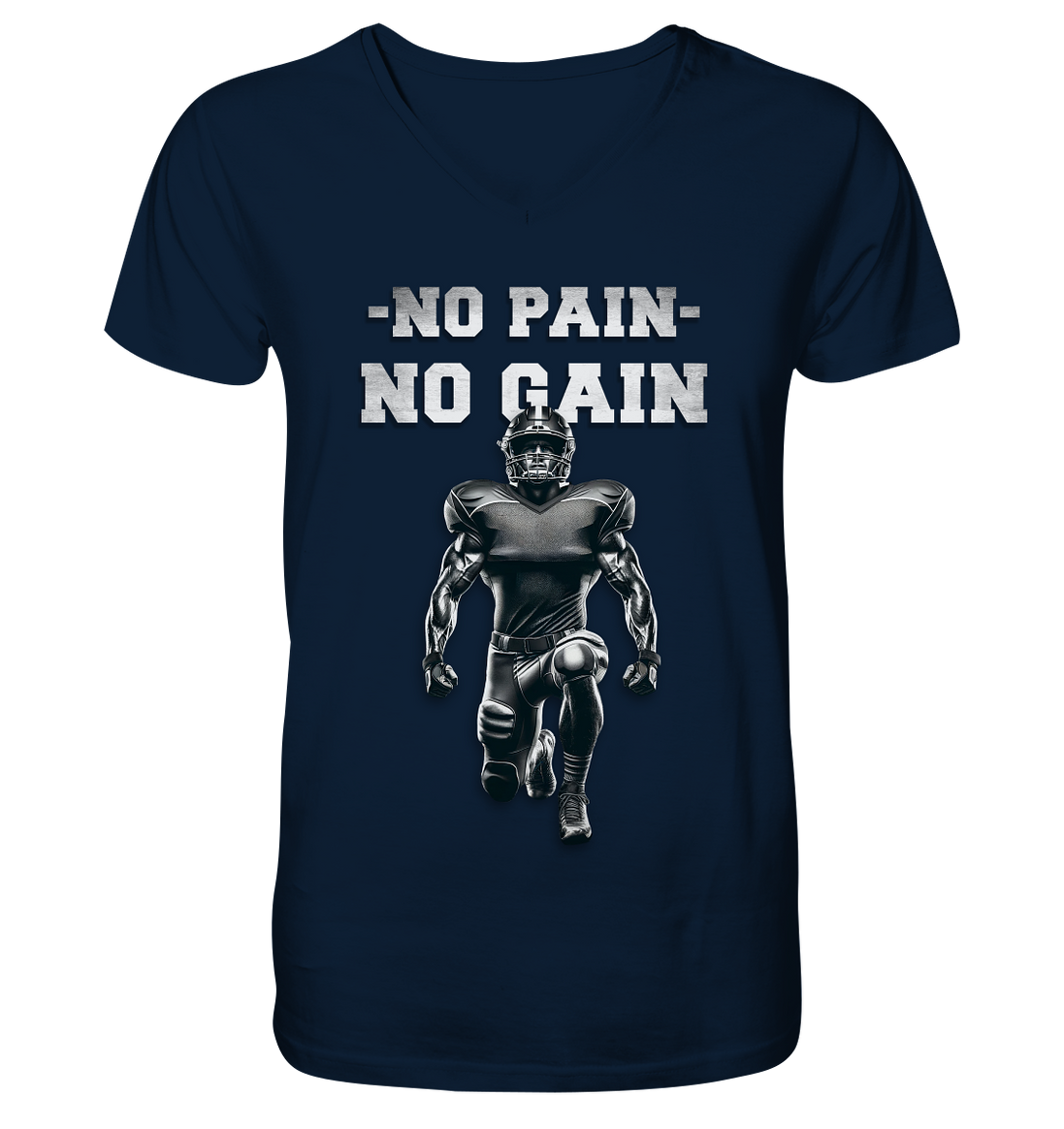 No Pain No Gain Metal  - V-Neck Shirt