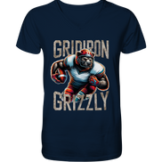 Gridiron Grizzly - V-Neck Shirt