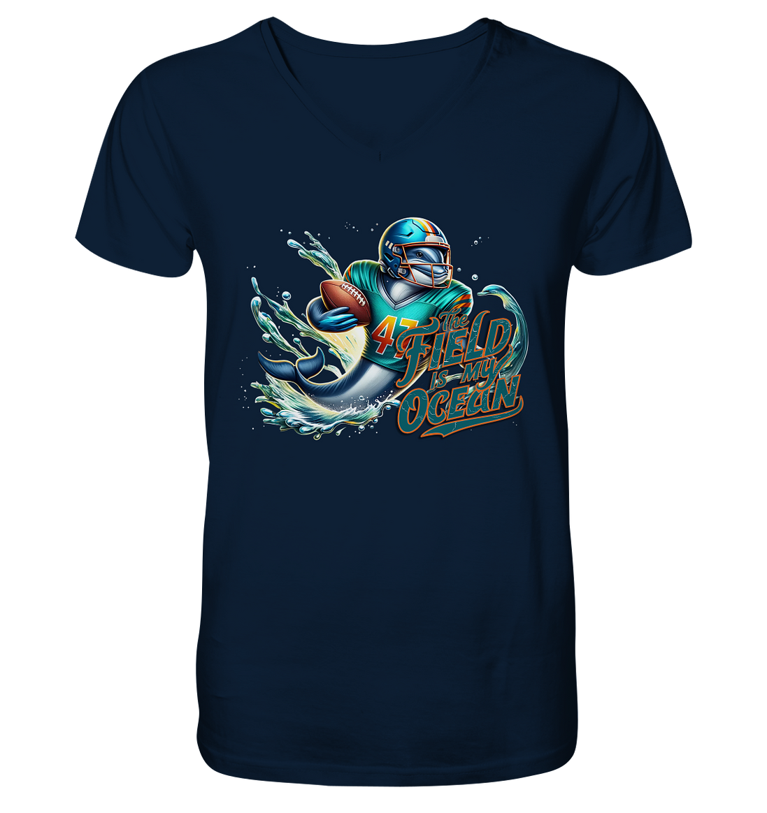 Dolphin - V-Neck Shirt