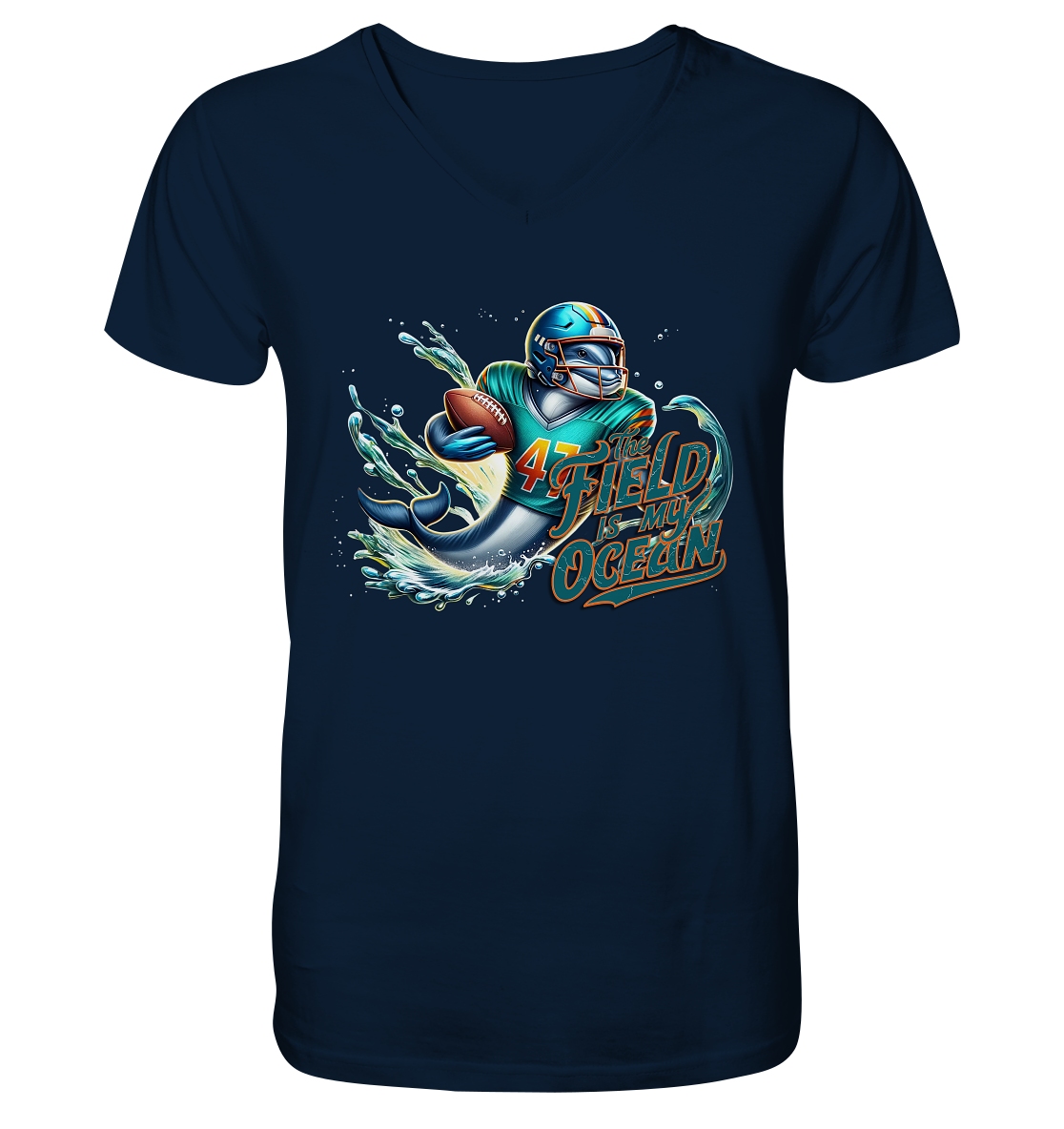 Dolphin - V-Neck Shirt