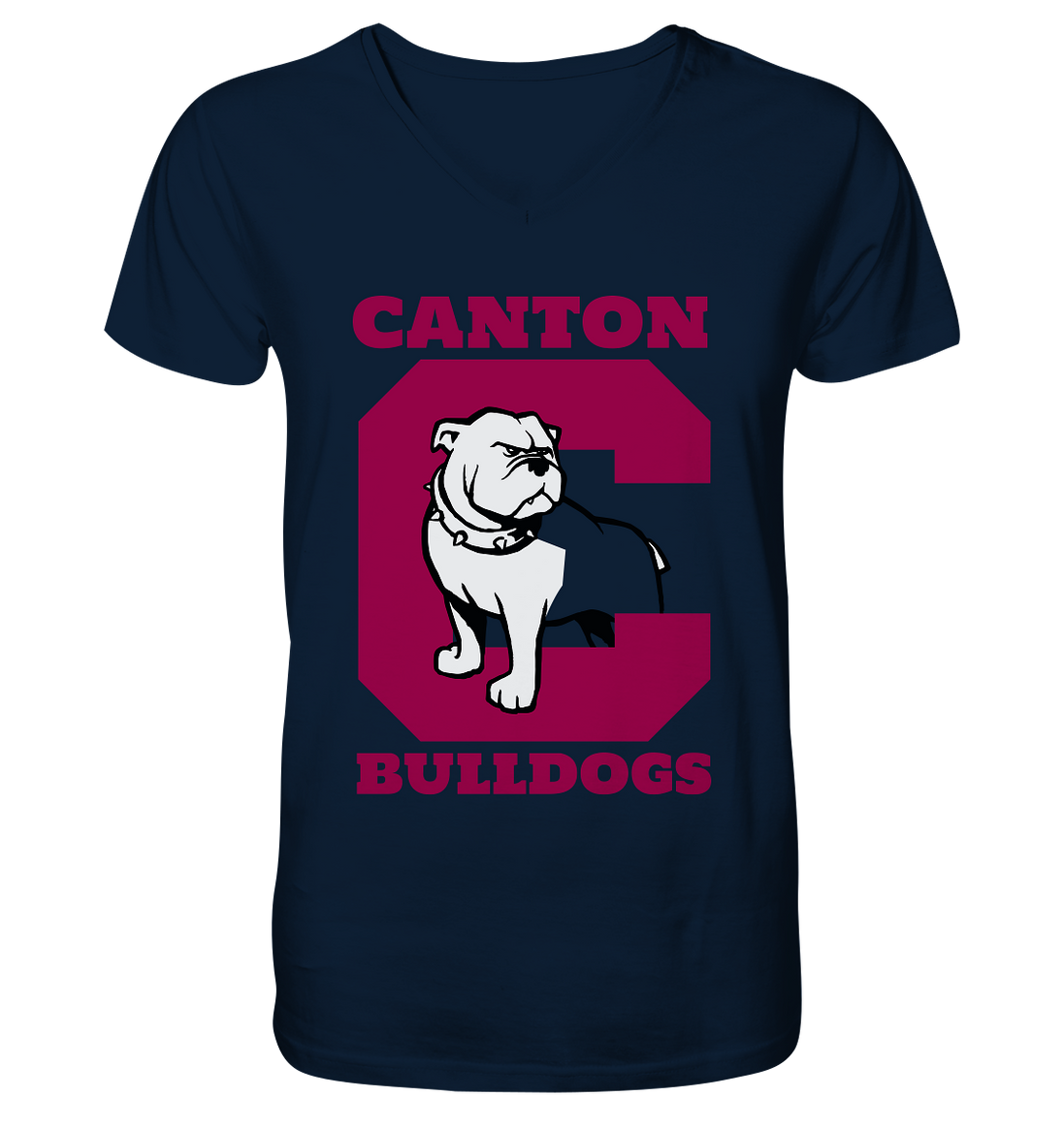 Canton Bulldogs 2 - V-Neck Shirt