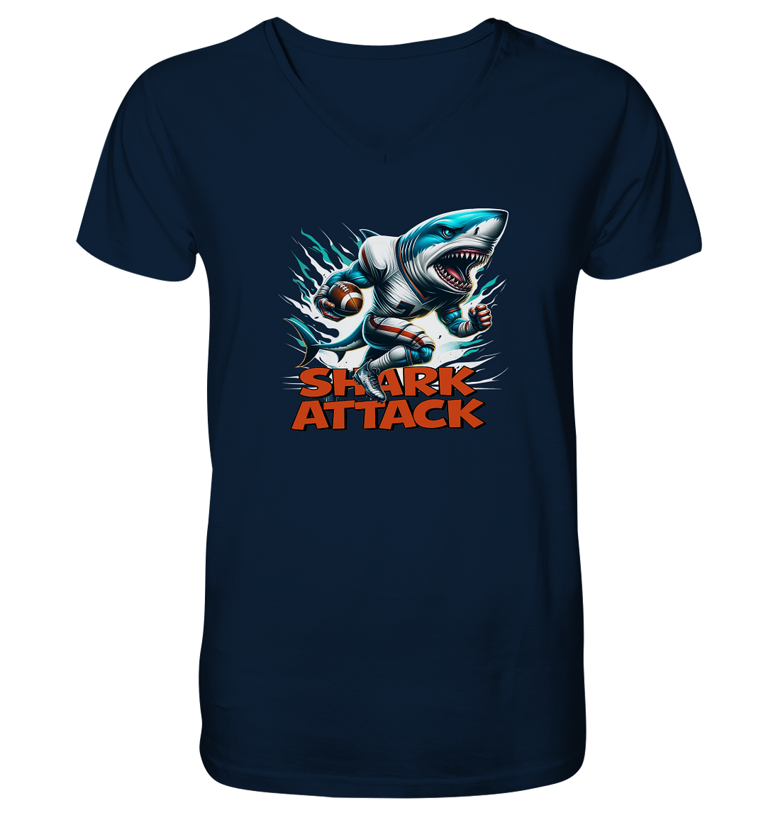 Shark Attack - V-Neck Shirt