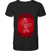 Red Hole Bombers V-Neck Shirt