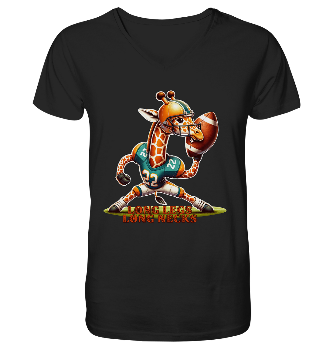 Giraffe - V-Neck Shirt