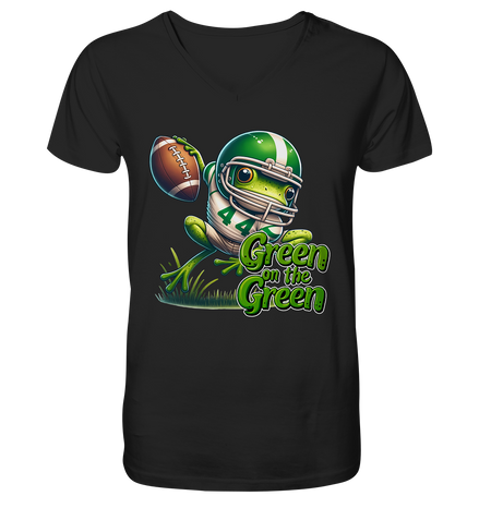 Green Frog- V-Neck Shirt