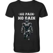 No Pain No Gain Metal  - V-Neck Shirt