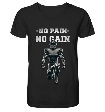 No Pain No Gain Metal  - V-Neck Shirt