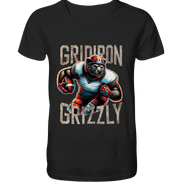 Gridiron Grizzly - V-Neck Shirt