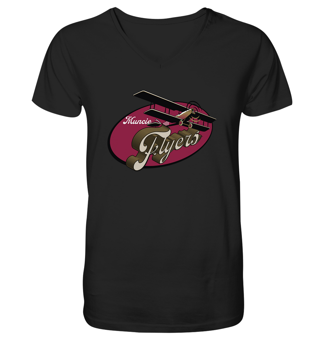 Muncie Flyers 2 - V-Neck Shirt