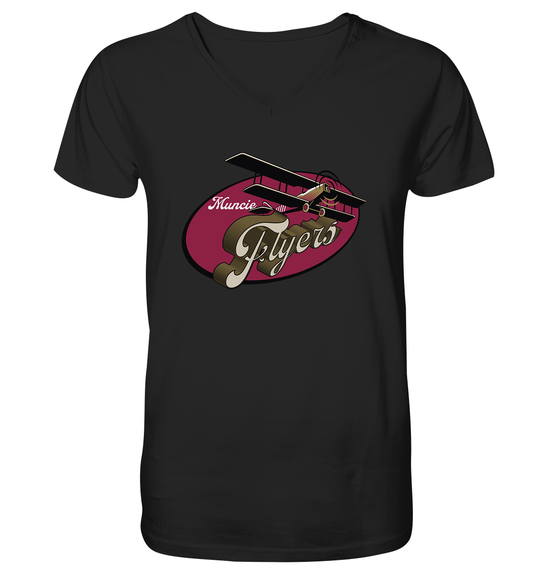 Muncie Flyers 2 - V-Neck Shirt