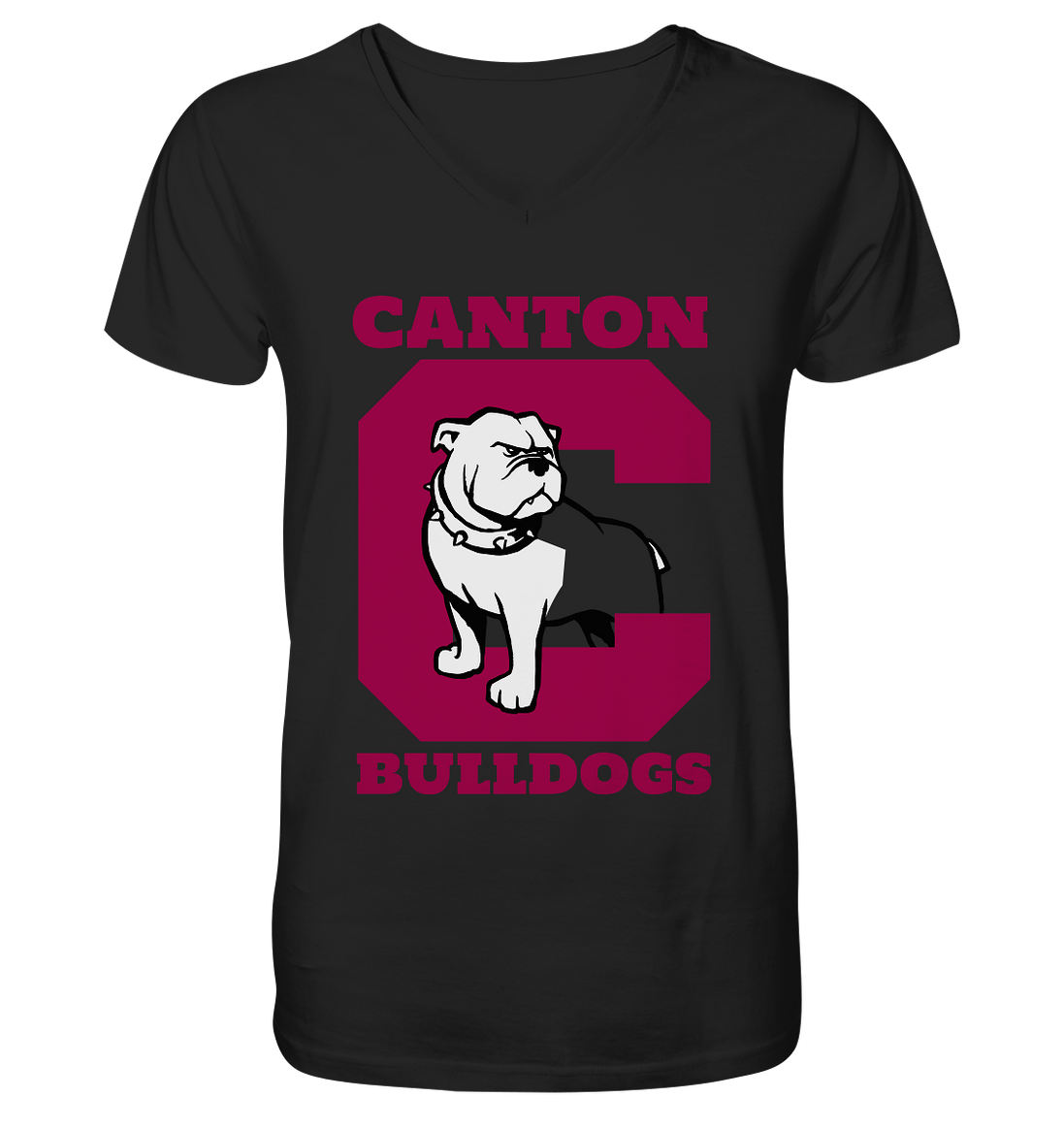 Canton Bulldogs 2 - V-Neck Shirt