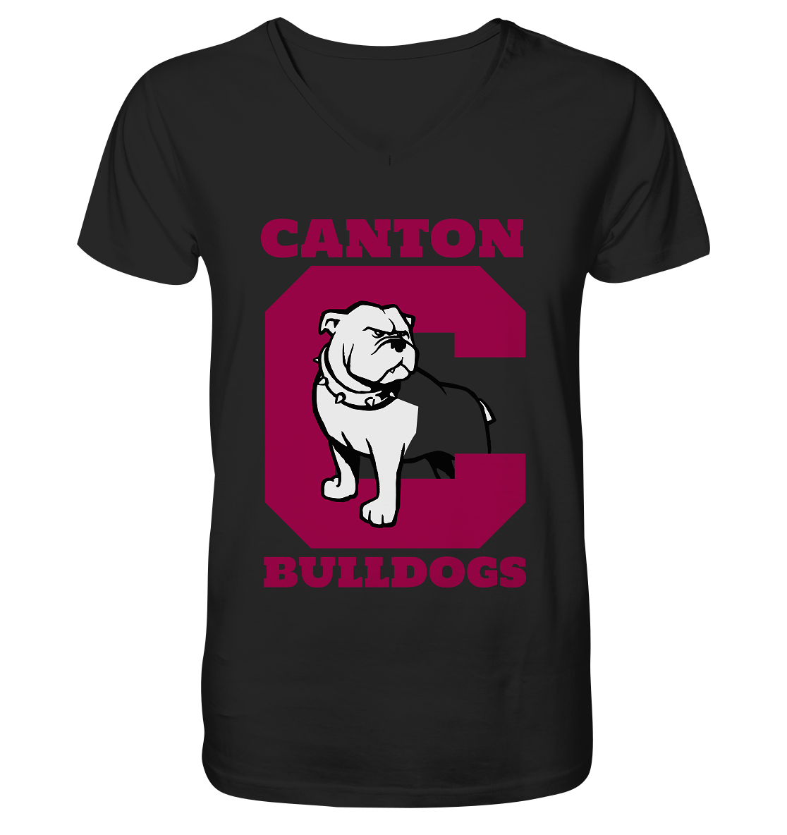Canton Bulldogs 2 - V-Neck Shirt