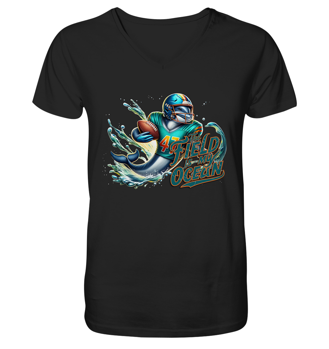 Dolphin - V-Neck Shirt