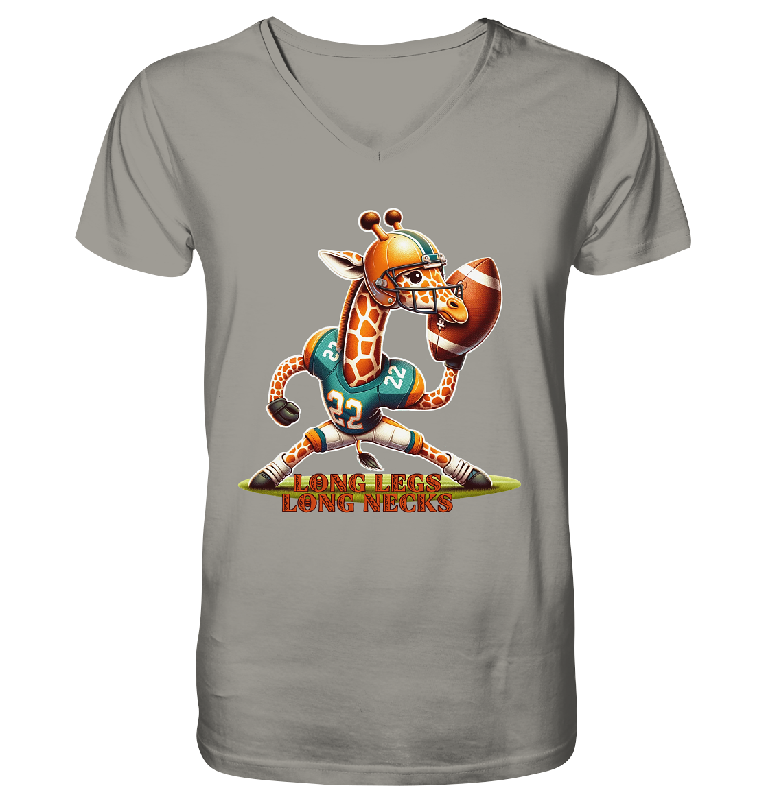 Giraffe - V-Neck Shirt