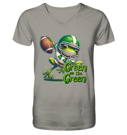 Green Frog- V-Neck Shirt