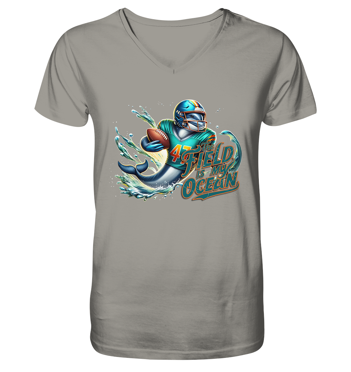 Dolphin - V-Neck Shirt