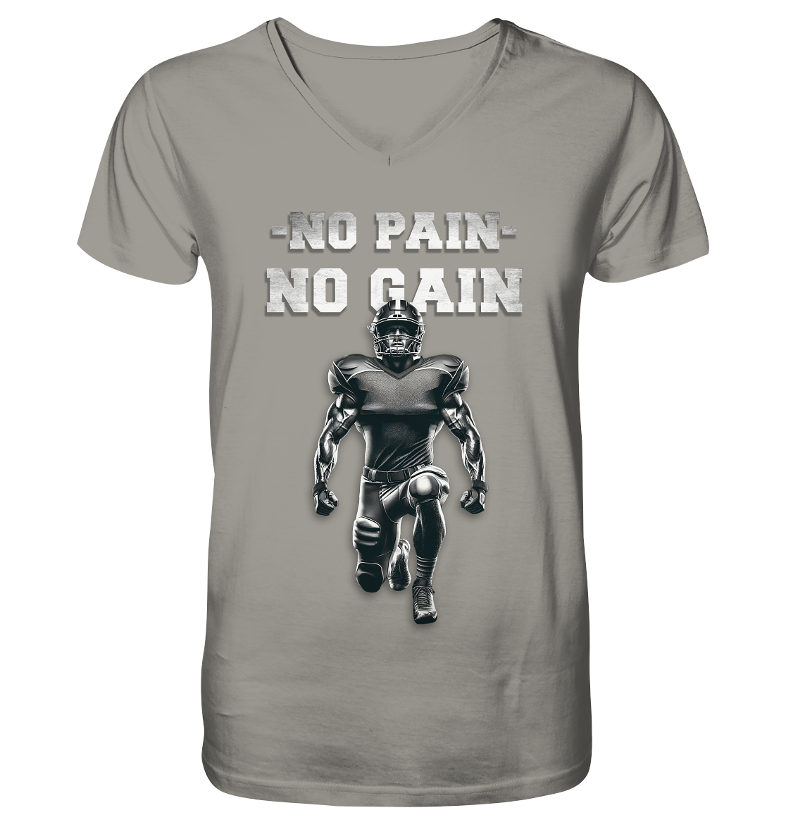 No Pain No Gain Metal  - V-Neck Shirt
